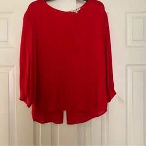 NWT Rebecca Minkoff Red silk Blouse